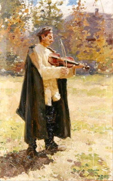 Soldat Violinist, 1897 von Nikolaj Alekseevich Kasatkin